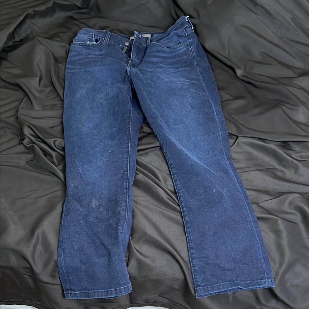 Joe's High Rise Straight Leg Ankle Blue Denim Jeans